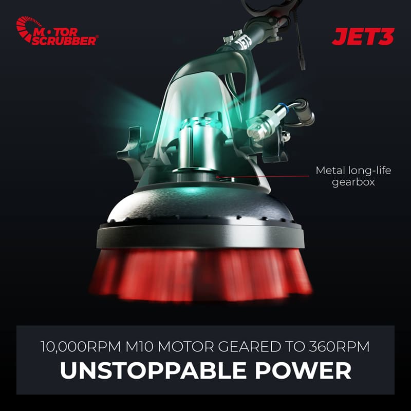 MotorScrubber JET3 Spray-Scrub Floor Cleaning Machine power specs