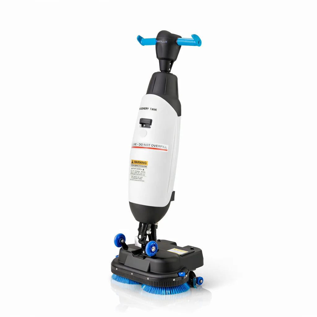 PLCC430BN Cordless Commercial Micro Dual Brush Floor Cleaner, Scrubber and Buffer