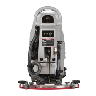 ONYX DX20C 20 inch battery cylindrical brush floor scrubber back view of machine