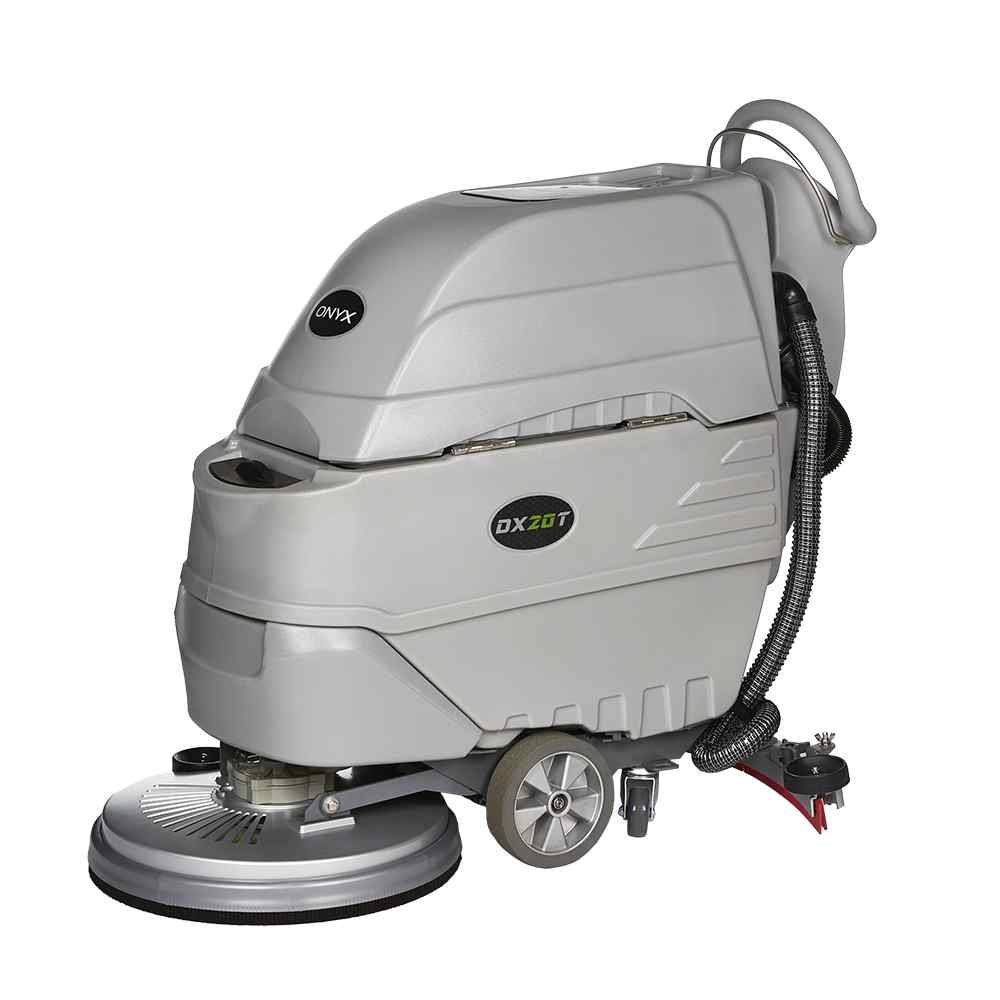 ONYX DX20T 20 inch battery walk-behind traction drive floor scrubber left side view