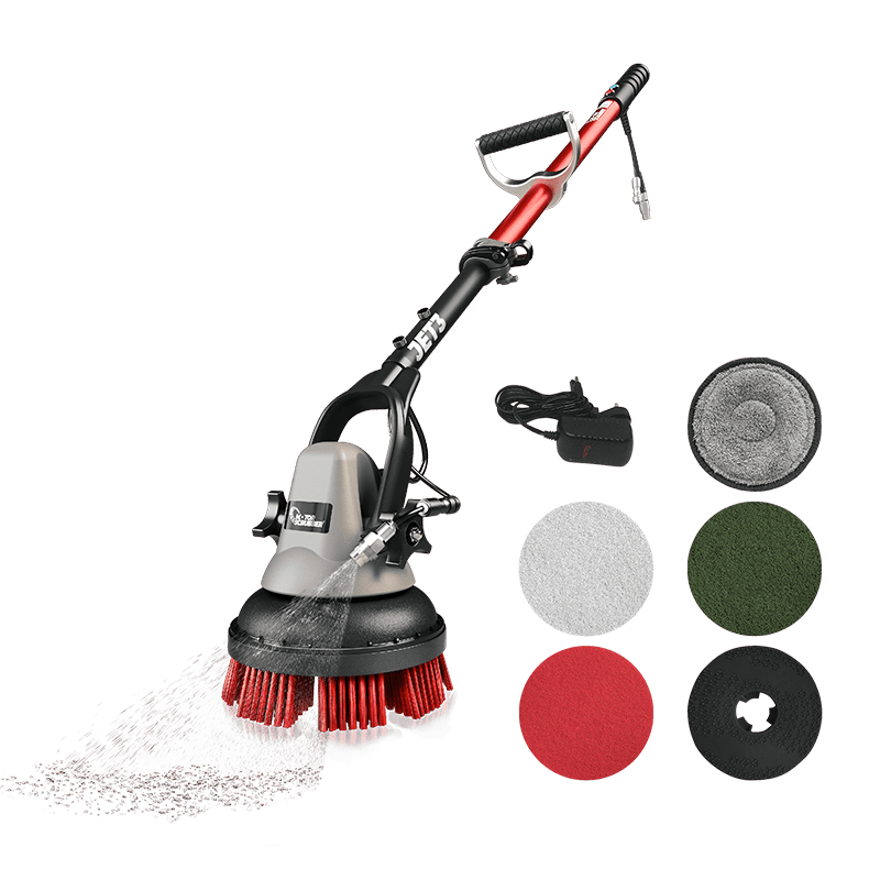 MotorScrubber JET3 Spray-Scrub Floor Cleaning Machine kit with no backpack