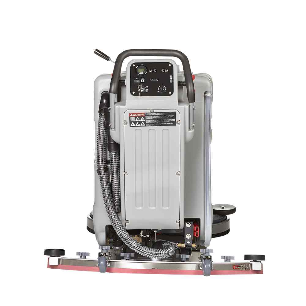 ONYX DX32T 32" Dual Head Battery Walk-Behind Floor Scrubber back view of floor machine