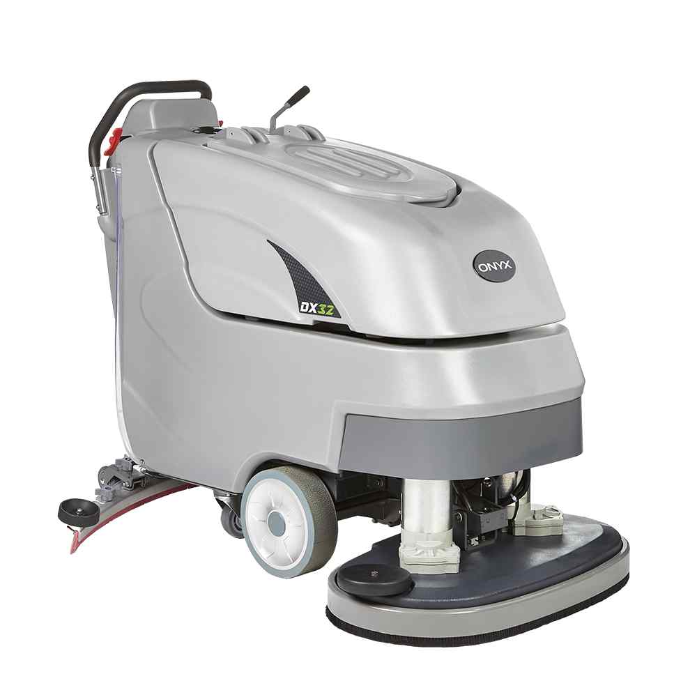 ONYX DX32T 32" Dual Head Battery Walk-Behind Floor Scrubber main view of machine