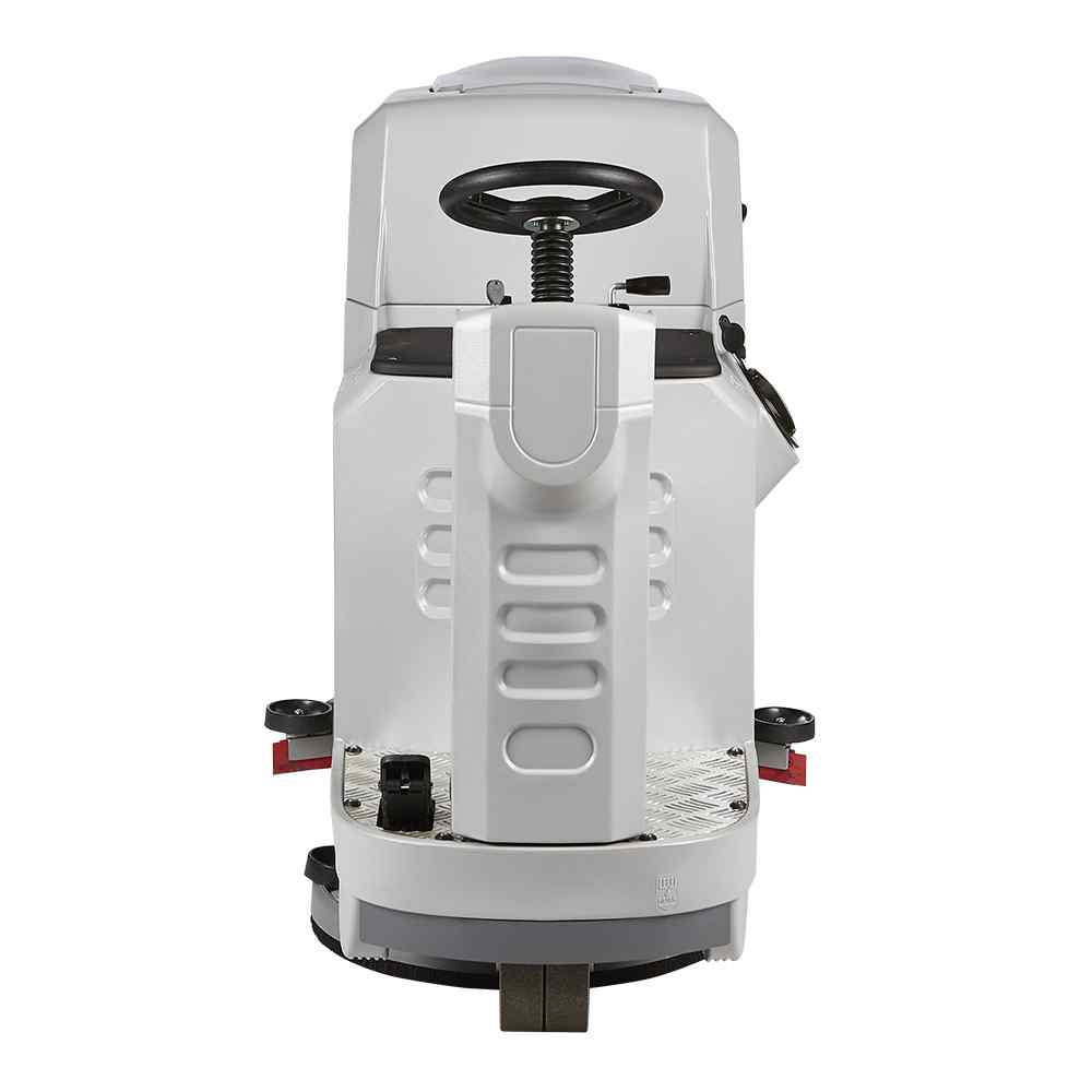 ONYX RX20 20 inch ride-on battery floor scrubber front view of machine