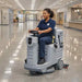 ONYX RX20 20 inch ride-on battery floor scrubber in use