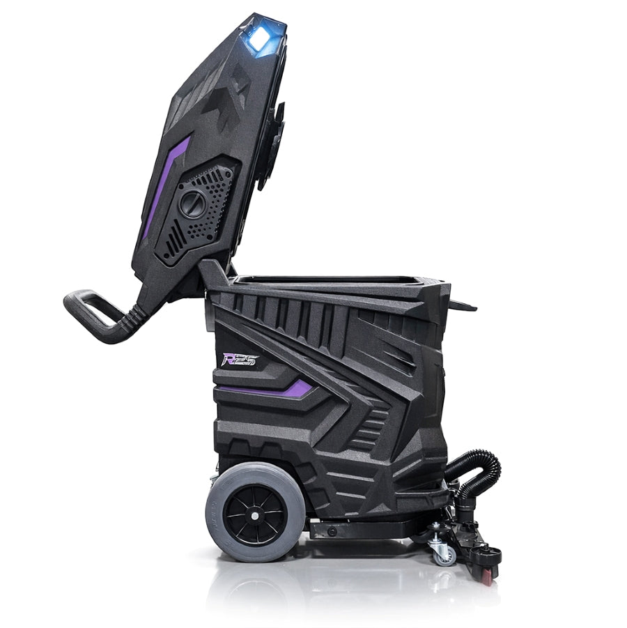 ONYX R25 HERO 25 Gallon Wet Dry Vacuum Side View With Open Top Canister 