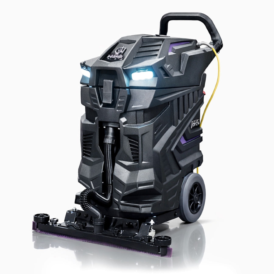 ONYX R25 HERO 25 Gallon Wet Dry Vacuum Side View with Yellow Electrical Power Cord